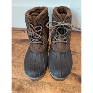Bare traps Flynn Faux fur duck boots size 8